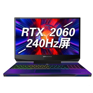 MACHENIKE 机械师 F117-V 15.6英寸 游戏本 幻影紫 (酷睿i7-9750H、RTX 2060 6G、16GB、512GB SSD+2TB HDD、1080P、240Hz)