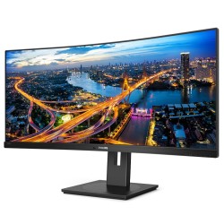 PHILIPS 飞利浦 345B1CR 34英寸 VA显示器（3440×1440、1500R、21：9、100Hz、HDR10）