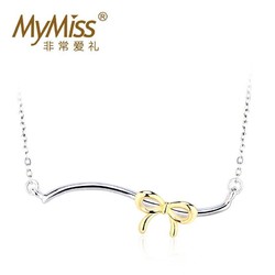 MyMiss 非常爱礼 7193MN-0094 925银镀铂金锁骨链