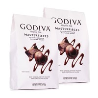 Godiva 歌帝梵 软心形夹心丝滑黑巧克力 415g/袋 2袋