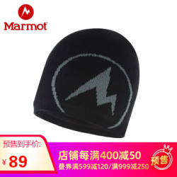 marmot 土拨鼠户 外休闲男女同款防寒保暖毛线帽子情侣针织帽
