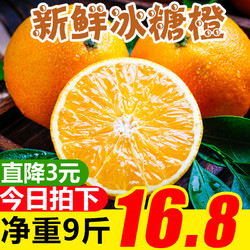 湖南麻阳冰糖橙  9斤净重