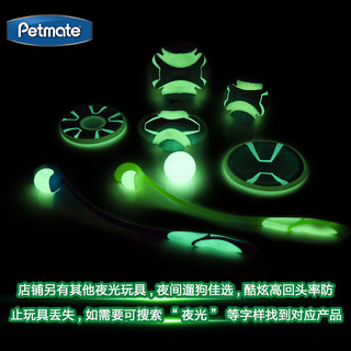 Petmate 32312 夜间宠物狗玩具球防丢夜光弹力球挥捡球杆