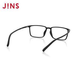 JINS 睛姿 JINMRF18S245 男士TR90近视镜框可加防辐射镜片 亚光黑色