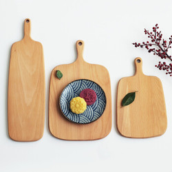 实木制 榉木面包砧板木板儿童水果沙拉菜板木质披萨板烘焙