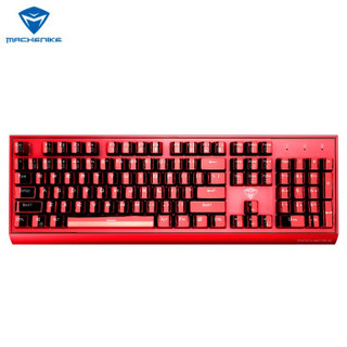 MACHENIKE 机械师 耀K1 机械键盘 探戈红-Men定制茶轴-RGB背光-电镀键