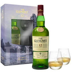 Glenlivet 格兰威特 洋酒 12 陈酿 单一麦芽威士忌礼盒装 700ml *3件
