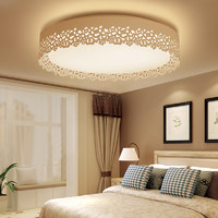 得邦照明LED圆形调光调色吸顶灯温馨浪漫卧室个性现代灯具