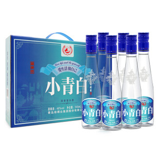 琅琊台46度小青白礼盒 245ml*6瓶 白酒礼盒 送礼整箱 浓香型 小白酒 6瓶礼盒装 *3件