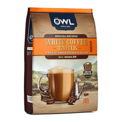 猫头鹰 三合一拉白咖啡原味 540g 马来西亚进口 进口咖啡 速溶咖啡 冲调饮品