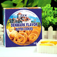 马来西亚进口 ZEK丹麦风味黄油曲奇饼干90g/盒 办公室休闲食品 进口零食 *2件