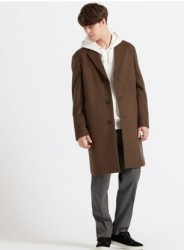 UNIQLO 优衣库 UQ420920 男士羊毛羊绒长大衣