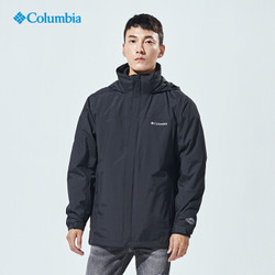 哥伦比亚（Columbia）抓绒冲锋衣 三合一防风防水保暖加厚 WE7211