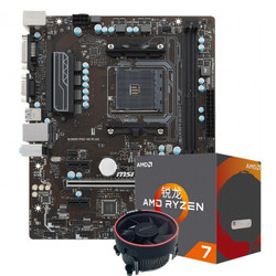 AMD 锐龙 Ryzen 7 1700 CPU处理器 + msi 微星 B350M PRO VD PLUS 主板套装