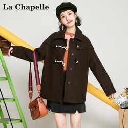 La Chapelle 拉夏贝尔 2T010887 女款中长款呢子大衣 *2件