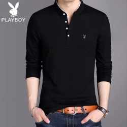 PLAYBOY 花花公子 男士长袖t恤