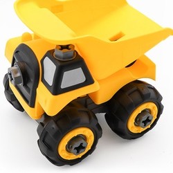 蓝宙/LANDZO 儿童工程车玩具小号可拆卸螺丝拆装组拼装汽车益智力