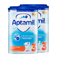 保税区发货 英国Aptamil爱他美 英爱普通婴儿奶粉 三段(1-2岁) 800g*2罐 海外购