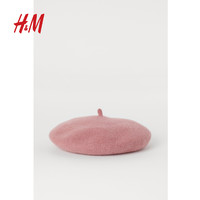 H&M H＆M 羊毛毡贝雷帽HM0732311 (粉色，黑色)