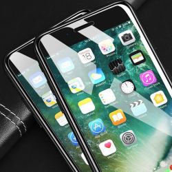 闪魔 iPhone7-XsMax 手机钢化膜 非全屏电镀版2片装 送贴膜器