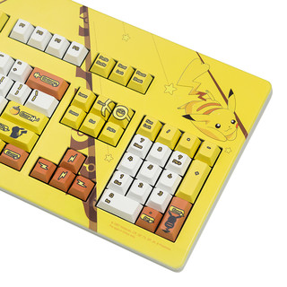 CHERRY 樱桃 G80-3000 宝可梦定制皮卡丘2021版 104键 有线机械键盘 黄色 Cherry黑轴 无光