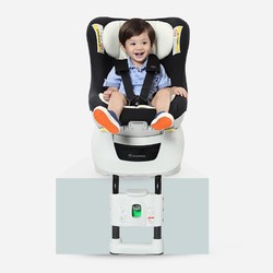 艾乐贝贝 日本进口0-4岁新生儿可躺儿童360度旋转汽车安全座椅
