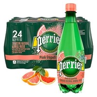 Perrier 巴黎水 天然气泡矿泉水 西柚味 500ml*24瓶