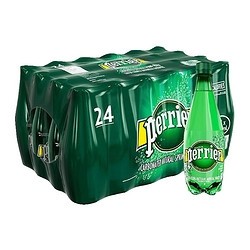 Perrier 巴黎水 天然气泡矿泉水 原味 500ml*24瓶