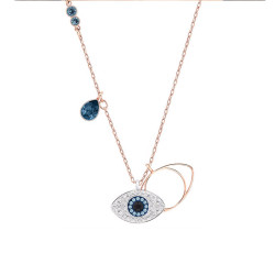 SWAROVSKI 施华洛世奇 人造水晶DuoEvilEye恶魔之眼 女士项链锁骨链5172560