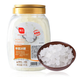 展艺 单晶冰糖1kg 白冰糖柠檬茶冲饮红烧肉炖煮家用调味品罐装 *12件