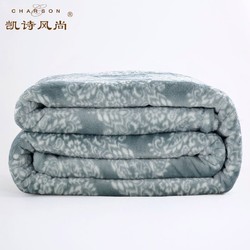 凯诗风尚(CHARSON)夏毯毯子 毛毯被毛巾被床单 空调毯 单人法兰绒毯 其他印花办公室午睡毯 1.5米-1.8米床