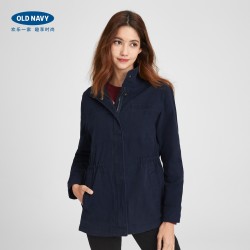 Old Navy女装帆布收腰工装夹克 390910A 2019新款复古休闲外套女