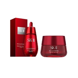 SK-II 修复抗化套装（大红瓶面霜80g+肌源赋活修护精华露50ml）