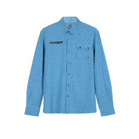 FIBER SECRET 纤维密码 保暖长袖 男士衬衫 蓝色 L