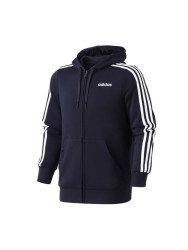 adidas男服夹克外套连帽针织运动休闲运动服DU0471 L DU0471蓝色