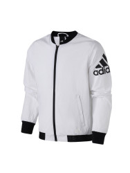 adidas男服外套夹克飞行领棒球服休闲运动服DW4588 L DW4588黑色