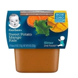 Gerber 嘉宝 甜薯芒果羽衣甘蓝果泥 113g*2盒/组