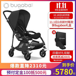 BUGABOO BEE5 博格步轻便双向 一体折叠 可坐可躺婴儿推车 经典款 黑架黑蓬黑座黑把黑轮