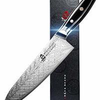 TUO 厨师刀 - 厨房刀 20.32 cm 高碳不锈钢 - 专业厨师刀带 G10 全柄刀 - 黑鹰 -