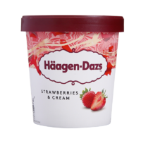 哈根达斯草莓冰淇淋460ml 杯装 *2件