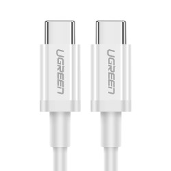 UGREEN 绿联 type-c公对公数据线 白色 0.5米
