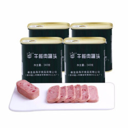 北戴河牌 午餐肉罐头军工品质 340g*4盒