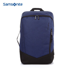 新秀丽双肩包电脑包14英寸男女背包书包 Samsonite商务旅行包出差大容量GU1 藏蓝色