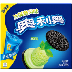 奥利奥冰淇淋夹心抹茶味家庭装388g