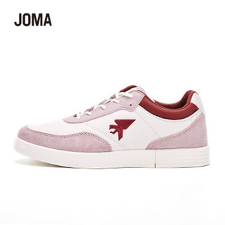 JOMA 1291X208 运动休闲时尚女款新品运动休闲滑板鞋 亚麻白/淡紫红 35.5