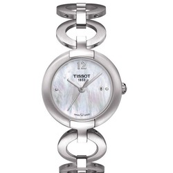 TISSOT 天梭 T-Trend Collection  T084.210.11.117.01 女士时装腕表 (白色、椭圆形、精钢)