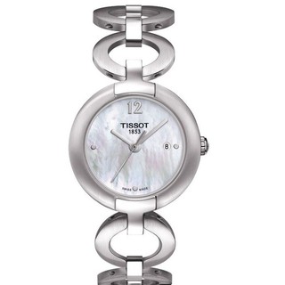 银联爆品日：TISSOT 天梭 T-Trend Collection  T084.210.11.117.01 女士时装腕表 (白色、椭圆形、精钢)