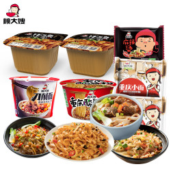顾大嫂 非油炸速食拌面条重庆小面麻辣烫酸辣粉方便速食网红泡面
