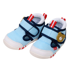 MIKIHOUSE HOT BISCUITS宝宝婴儿双层网面夏季一段学步凉鞋