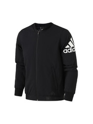 adidas男服外套夹克飞行领棒球服休闲运动服DW4588 L DW4588黑色